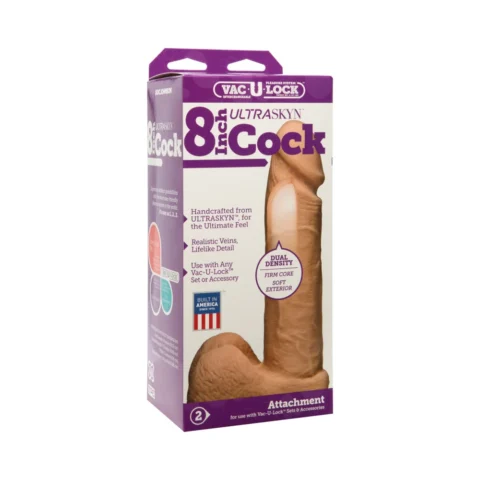 Vac-U-Lock – 8-Inch ULTRASKYN Cock White