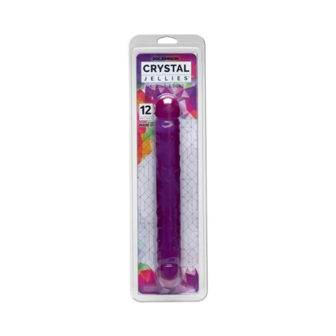 Crystal Jellies – Double Dong Jr. Purple 12in