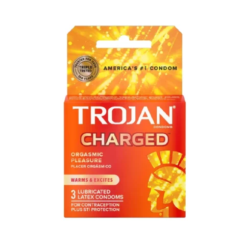 Trojan Charged w/Intensified Lubricant Condoms (3 pack)