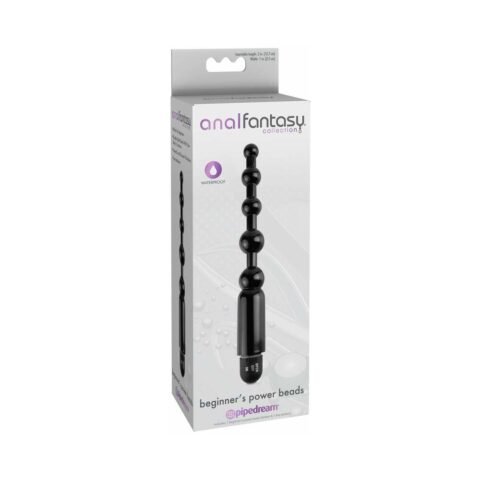 Anal Fantasy Collection Vibrating Beginner”s Power Beads Black