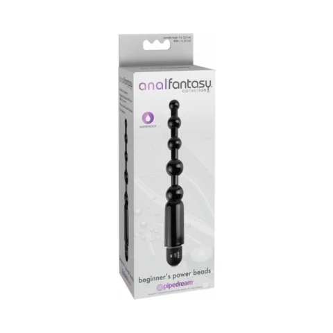 Anal Fantasy Collection Vibrating Beginner”s Power Beads Black