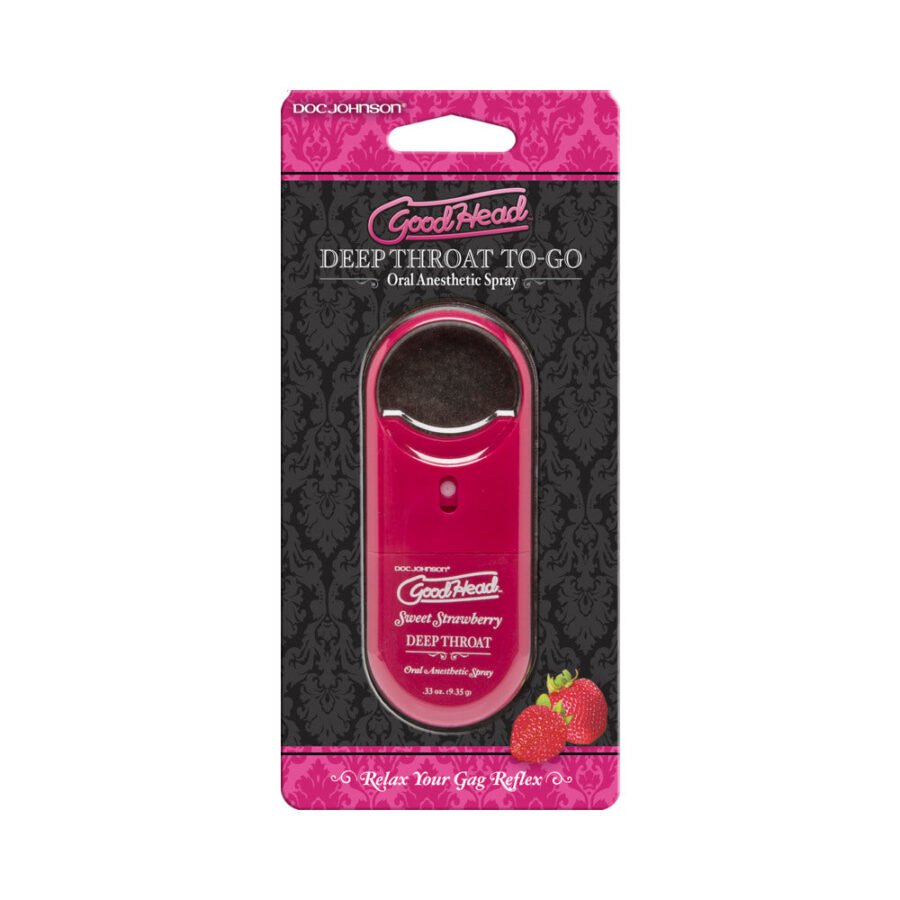 Goodhead to Go – Deep Throat Spray .33oz. Sweet Strawberry