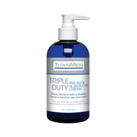 TitanMen – Triple Duty Fist, Fuck & Jack Off Cream 8oz.