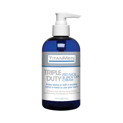 TitanMen – Triple Duty Fist, Fuck & Jack Off Cream 8oz.