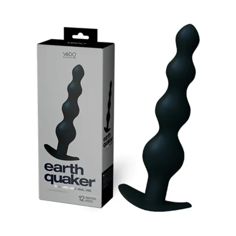 VeDO Earth Quaker Anal Vibe – Just Black – Men”s