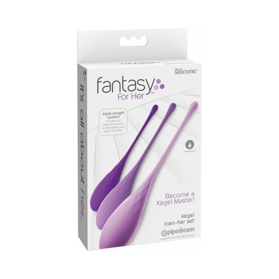 Fantasy For Her 3-Piece Silicone Kegel Train-Her Set