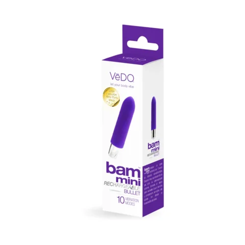 VeDO Bam Mini Rechargeable Bullet Vibe – Indigo