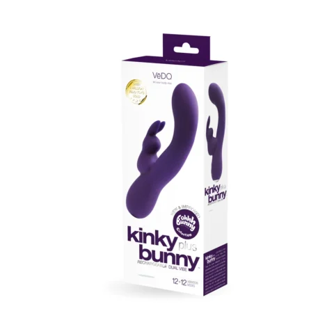 VeDO Kinky Bunny Rechargeable Rabbit Vibrator – Deep Purple