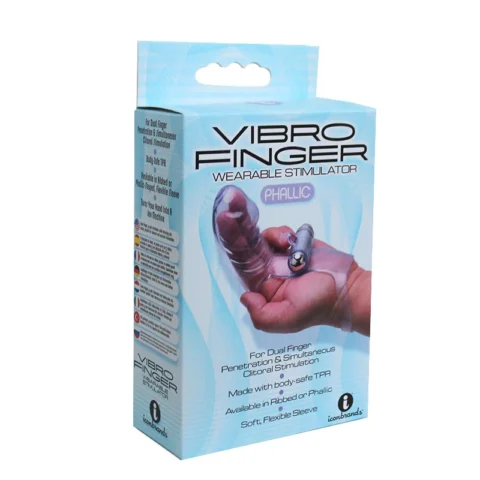 The 9”s VibroFinger Phallic Finger Massager Purple