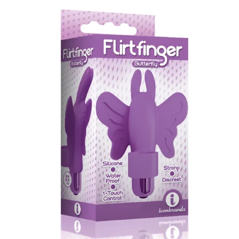 The 9”s Flirt finger Butterfly Finger Vibrator Purple