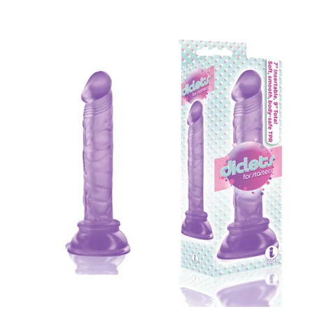 The 9”s Diclets 8in Jelly TPR Dong Purple