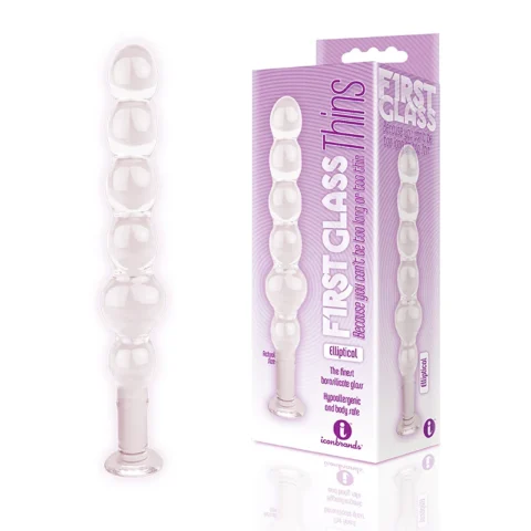 The 9”s Glass Thins Elliptical Glass Plug