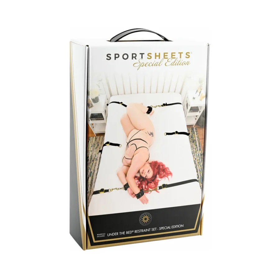 Sportsheets Special Edition Under the Bed Restraint Set Black