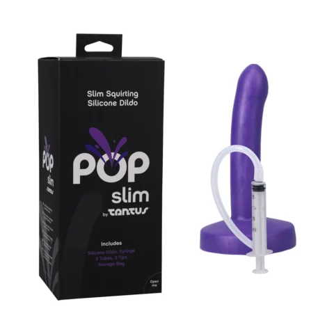 Tantus POP Slim Squrting Dildo Indiglow