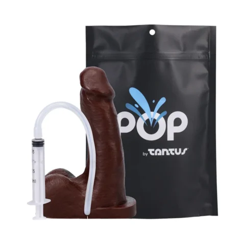 Tantus POP n” Play Squirting Packer Espresso (Bag)