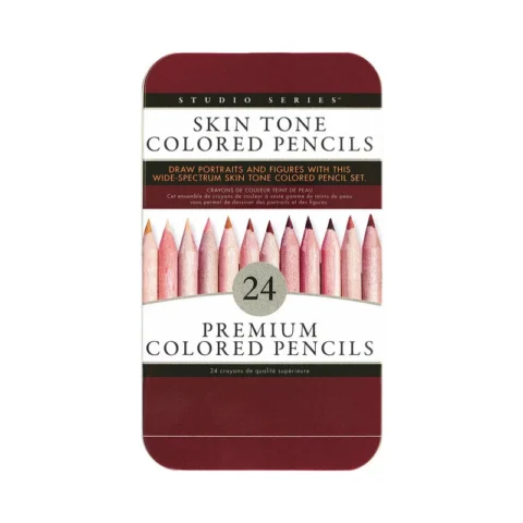 Skin Tone Colored Pencils 24-Pack