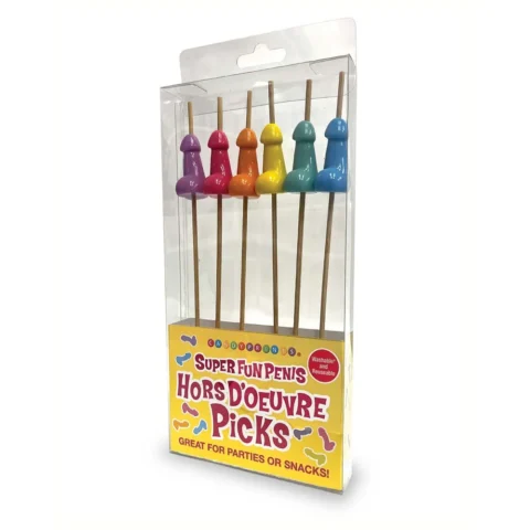 Super Fun Penis Hor D”oeuvre”s Picks 6-Piece Set