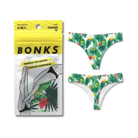 Bonks Tropic Like It”s Hot Seamless Thong O/S