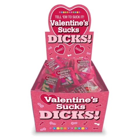 Valentine”s Sucks Dicks 100-Pack Display
