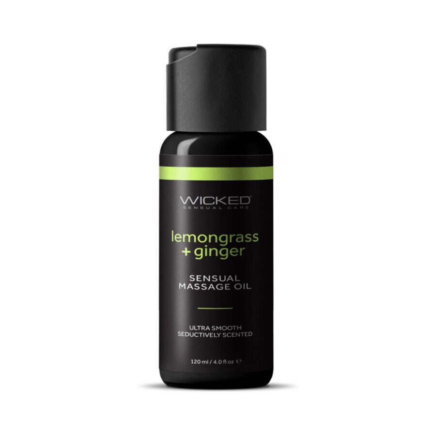 Wicked Lemongrass and Ginger Massage Oil 4 oz.