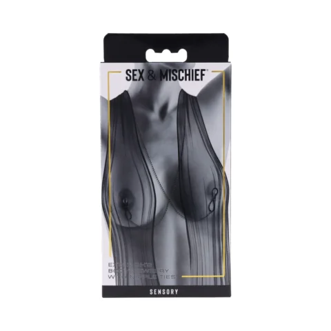 Sportsheets Sex & Mischief Ex”s & Oh”s Body Jewelry with Nipple Ties