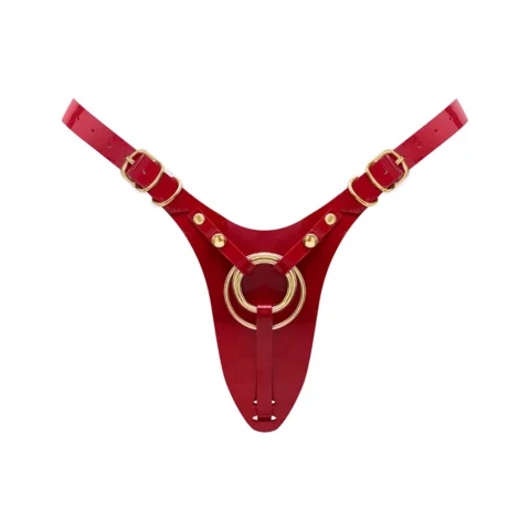 Strap-On-Me Leatherette Harness Fabulous One Size Red Glossy