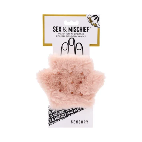 Sportsheets Sex & Mischief Peaches ”n CreaMe Spiked Sensory Glove