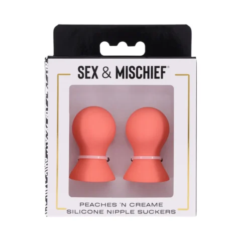 Sportsheets Sex & Mischief Peaches ”n CreaMe Silicone Nipple Suckers