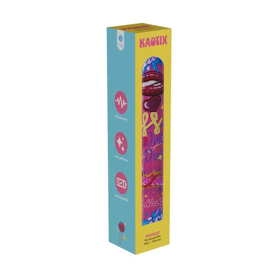 SLI Kaotix Pop Art Rechargeable Vibrator Pink