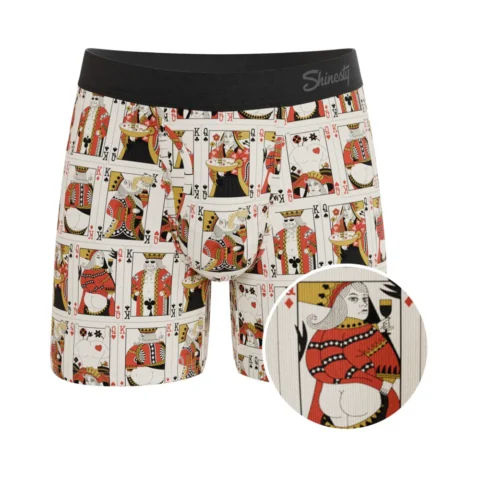 Shinesty The Bottomless Blackjack Vintage Playing Cards Ball Hammock Pouch Underwear with Fly M