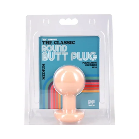The Classic Round Butt Plug Cream Medium
