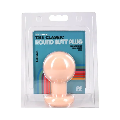 The Classic Round Butt Plug Cream Large