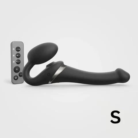 Strap-On-Me Multi Orgasm Bendable Strapless Strap-On Black Small