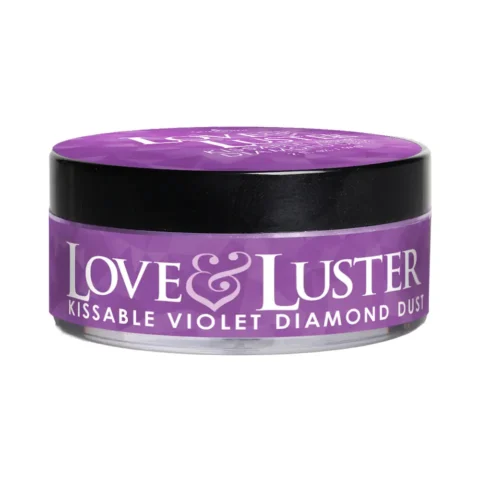 Sensuva Love & Luster Kissable Diamond Dust 2 oz. Jar Violet